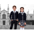 Blank plain color knitting cardigan school-uniform sample